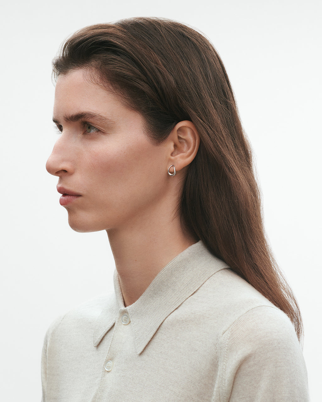 Georg Jensen Offspring øreringer i sølv