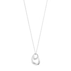 Georg Jensen Offspring stort halskjede med anheng, sølv