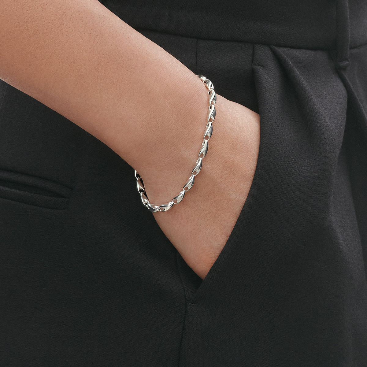 Georg Jensen Reflect armbånd, sølv