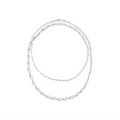 Georg Jensen Reflect halskjede 105 cm, sølv 