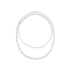 Georg Jensen Reflect halskjede 105 cm, sølv 