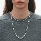 Georg Jensen Reflect halskjede 105 cm, sølv 
