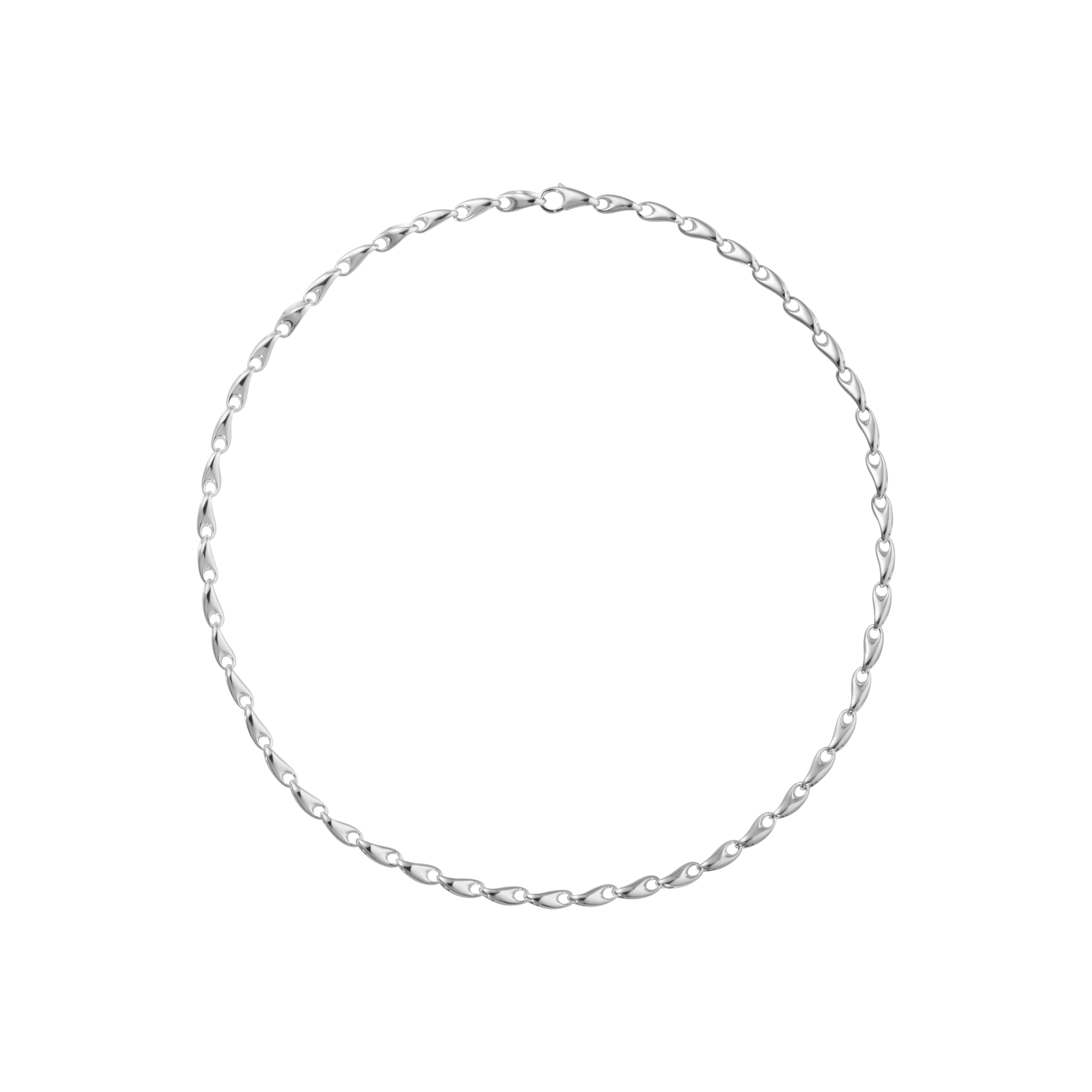 Georg Jensen Reflect halskjede 55 cm, sølv 