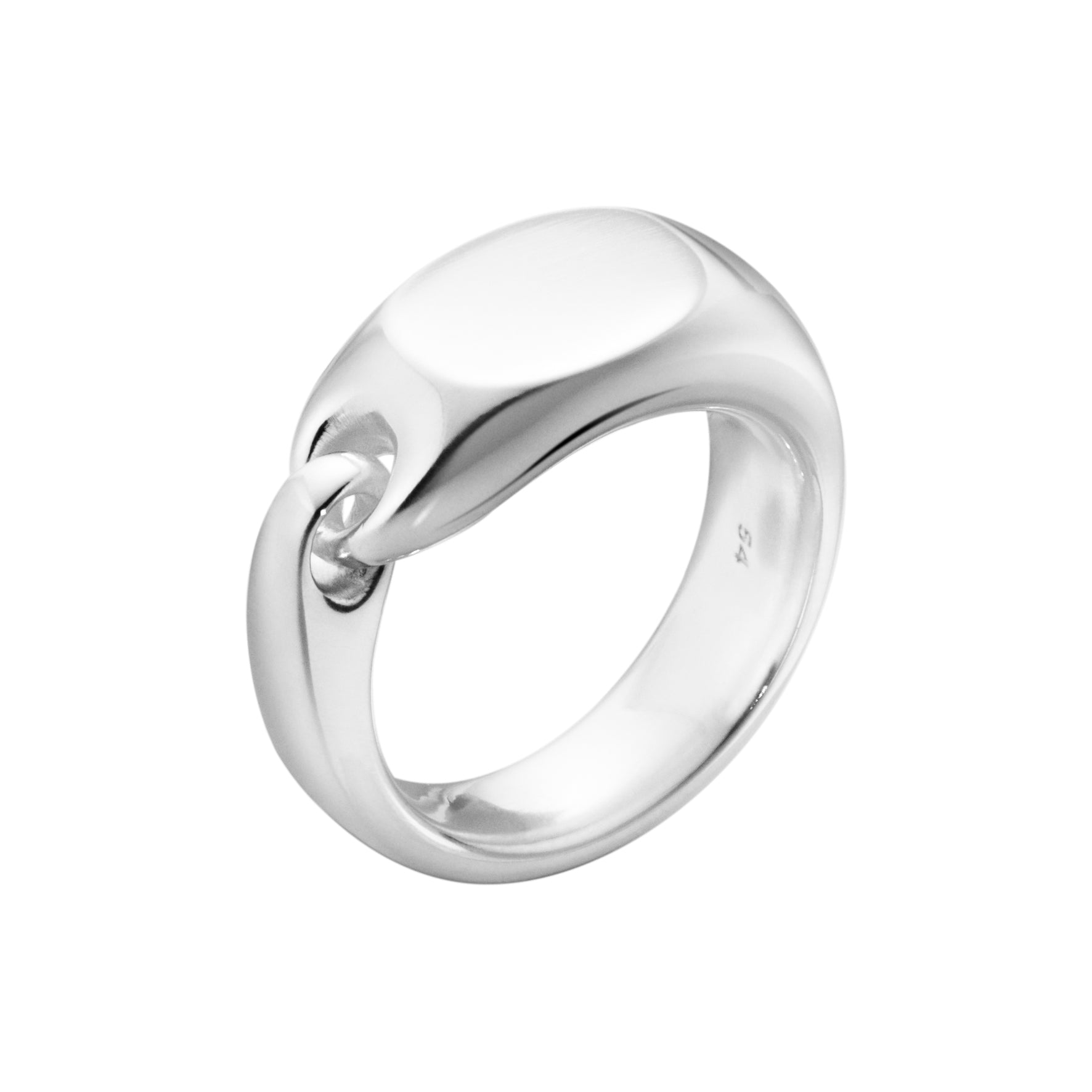 Georg Jensen Reflect signet ring, sølv