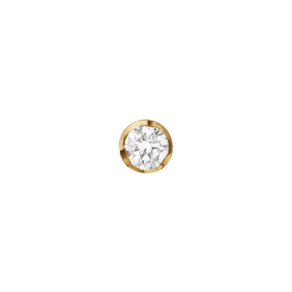 Georg Jensen Signature Diamonds øredobber gult gull med diamanter
