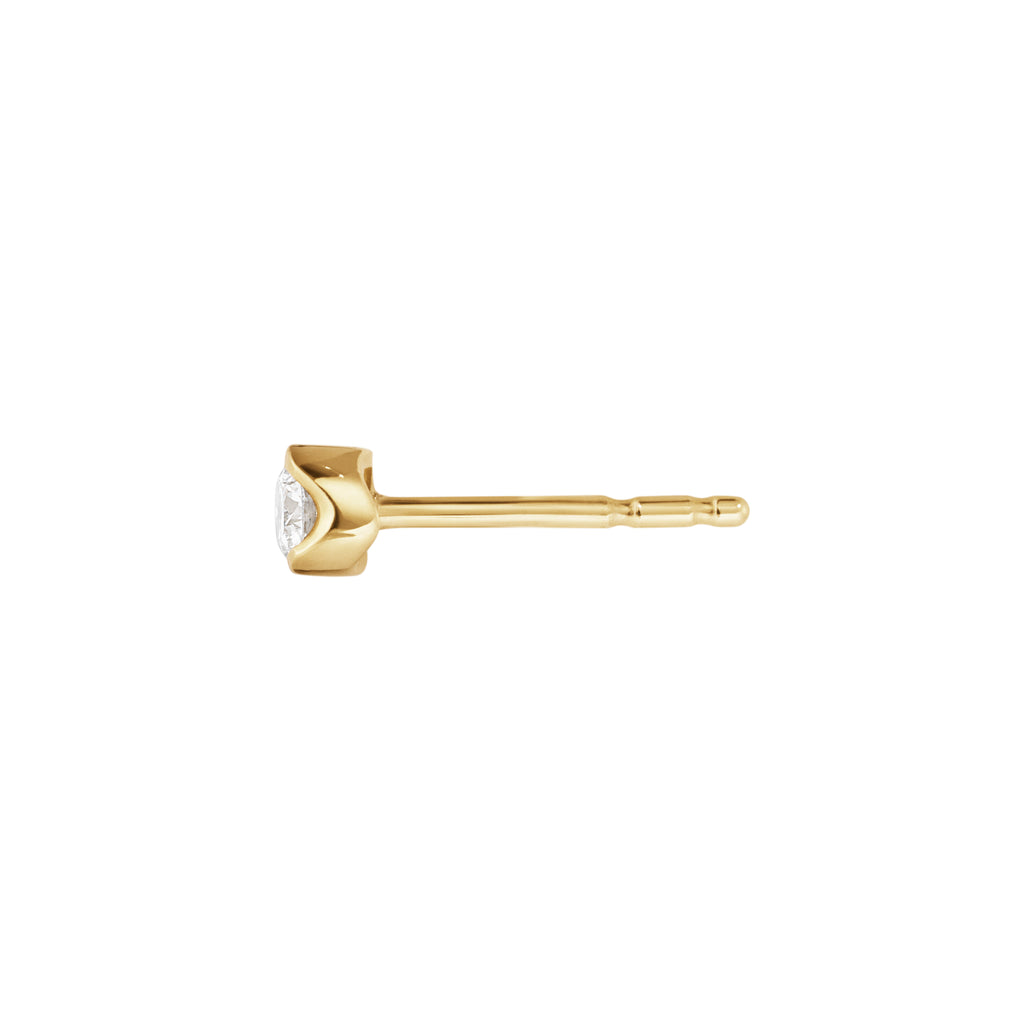 Georg Jensen Signature Diamonds øredobber gult gull med diamanter