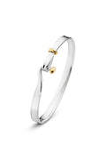 Georg Jensen Torun armring, sølv med gull