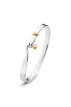 Georg Jensen Torun armring, sølv med gull