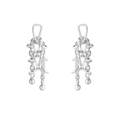 Georg Jensen Weft doble øredobber, sølv