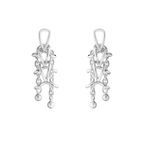 Georg Jensen Weft doble øredobber, sølv
