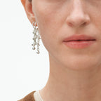Georg Jensen Weft doble øredobber, sølv