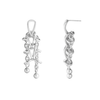 Georg Jensen Weft doble øredobber, sølv