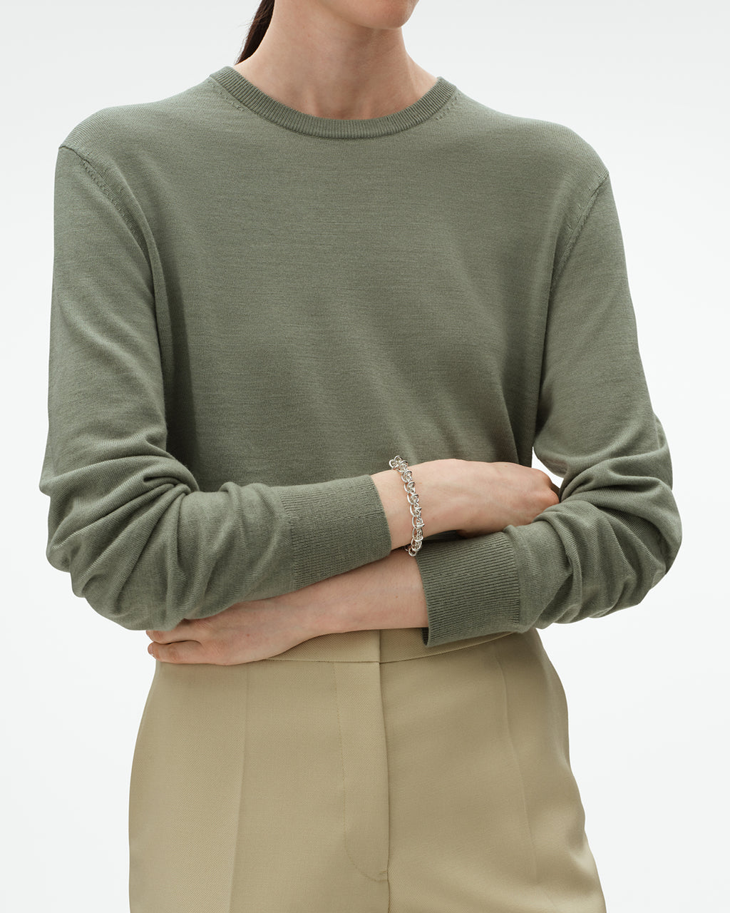 Georg Jensen Weft enkelt armbånd, sølv 