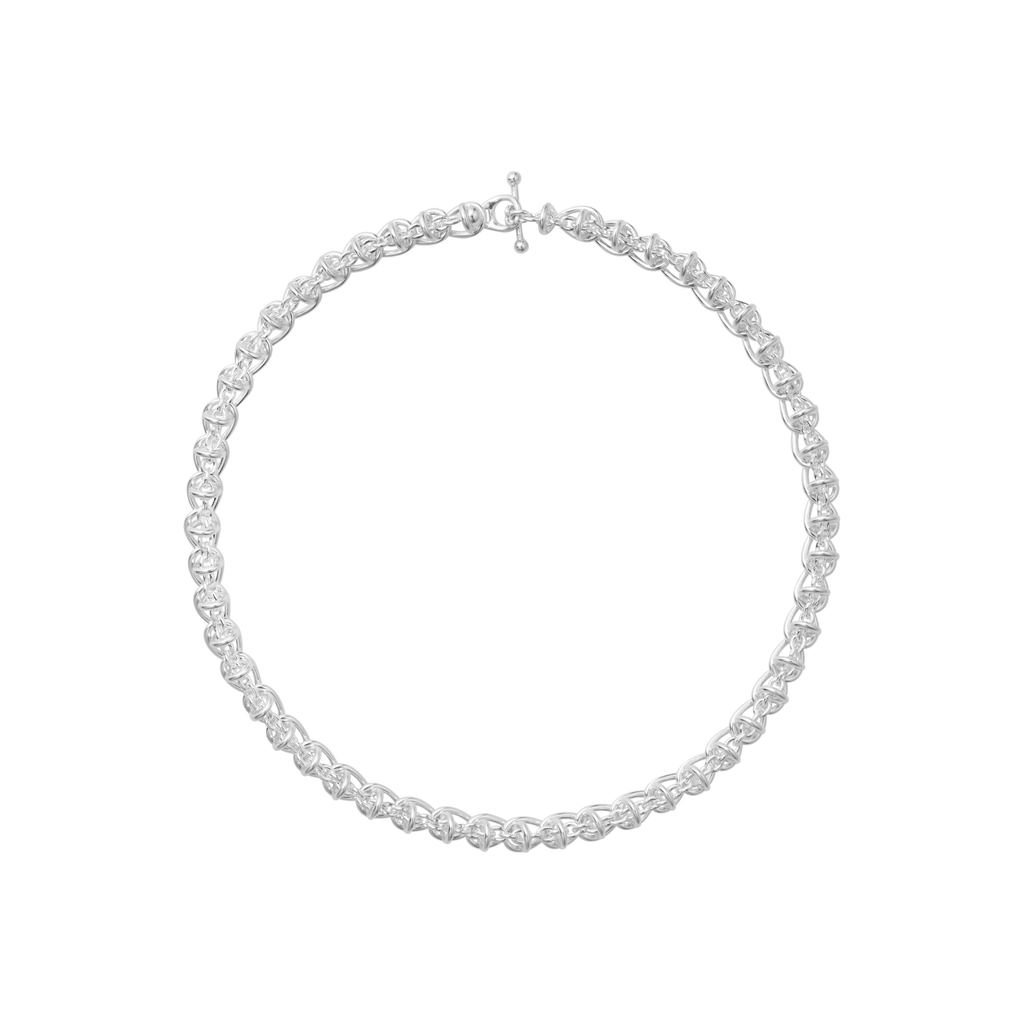 Georg Jensen Weft halskjede, sølv