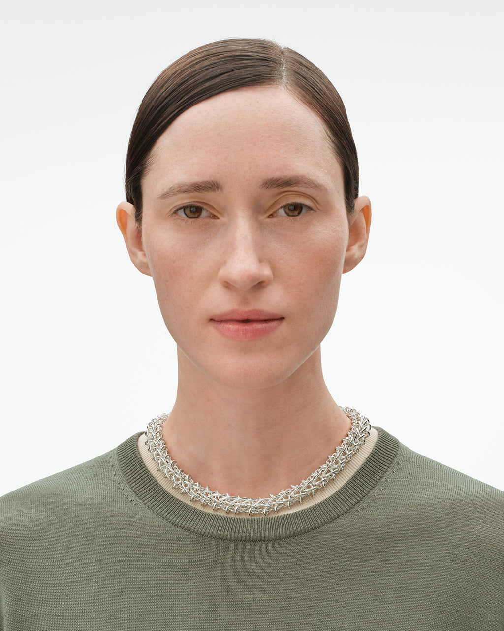 Georg Jensen Weft halskjede, sølv 2