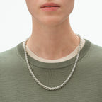 Georg Jensen Weft smalt halskjede, sølv