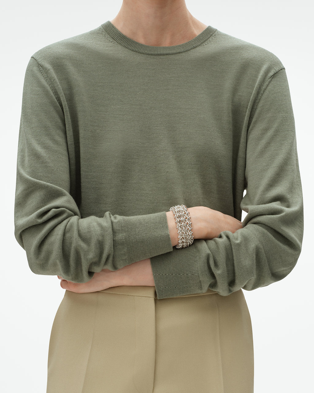Georg Jensen Weft tredobbelt armbånd, sølv