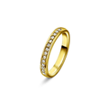 Giftering med diamanter 3 mm, gull