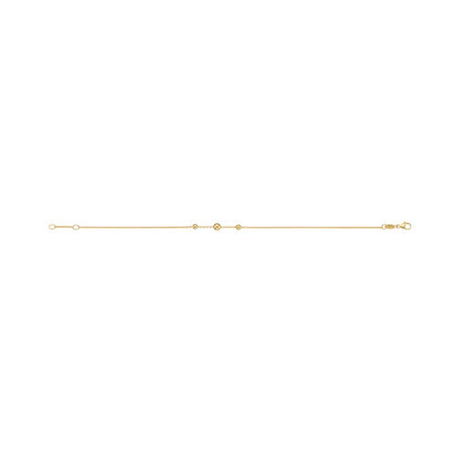 Gullhagen Armbånd med 3 kuler, gull