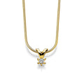 Gullhagen Carola anheng, gull med diamant 0,05ct tw.si.