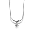 Gullhagen Carola anheng, hvitt gull med diamant 0,15ct tw.si.