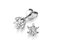 Gullhagen Carola øredobber, hvitt gull med diamant 0,30ct tw.si.