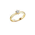 Gullhagen Carola ring, gult gull med diamant 0,05ct tw.si.
