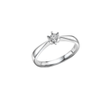 Gullhagen Carola ring, hvitt gull med diamant 0,05ct tw.si.