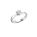 Gullhagen Carola ring, hvitt gull med diamant 0,25ct tw.si.