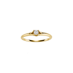 Gullhagen Hjertering, gull med diamant 0,10ct tw.si.