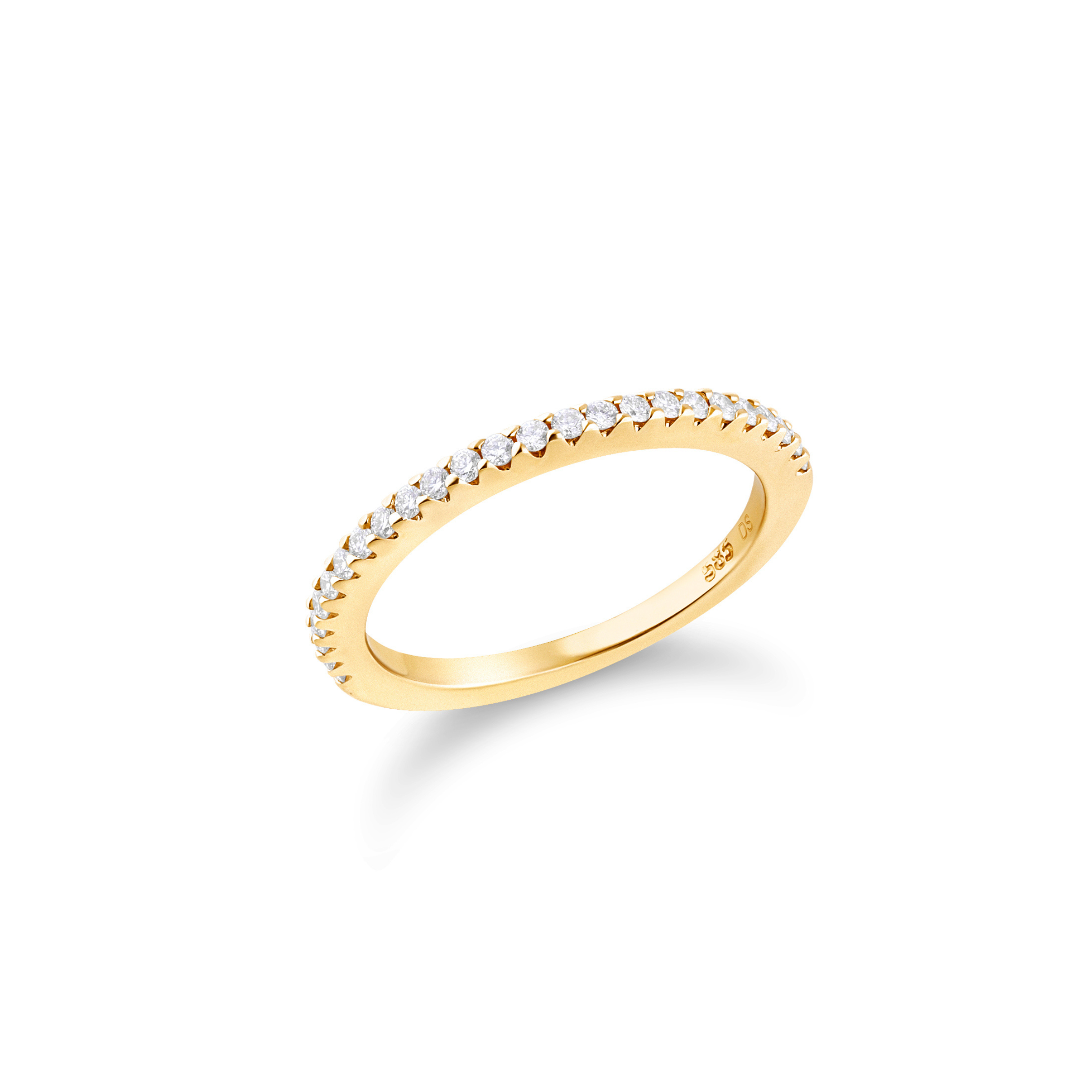 Gullhagen Rekkering, gull med diamanter 0,25ct TW.SI