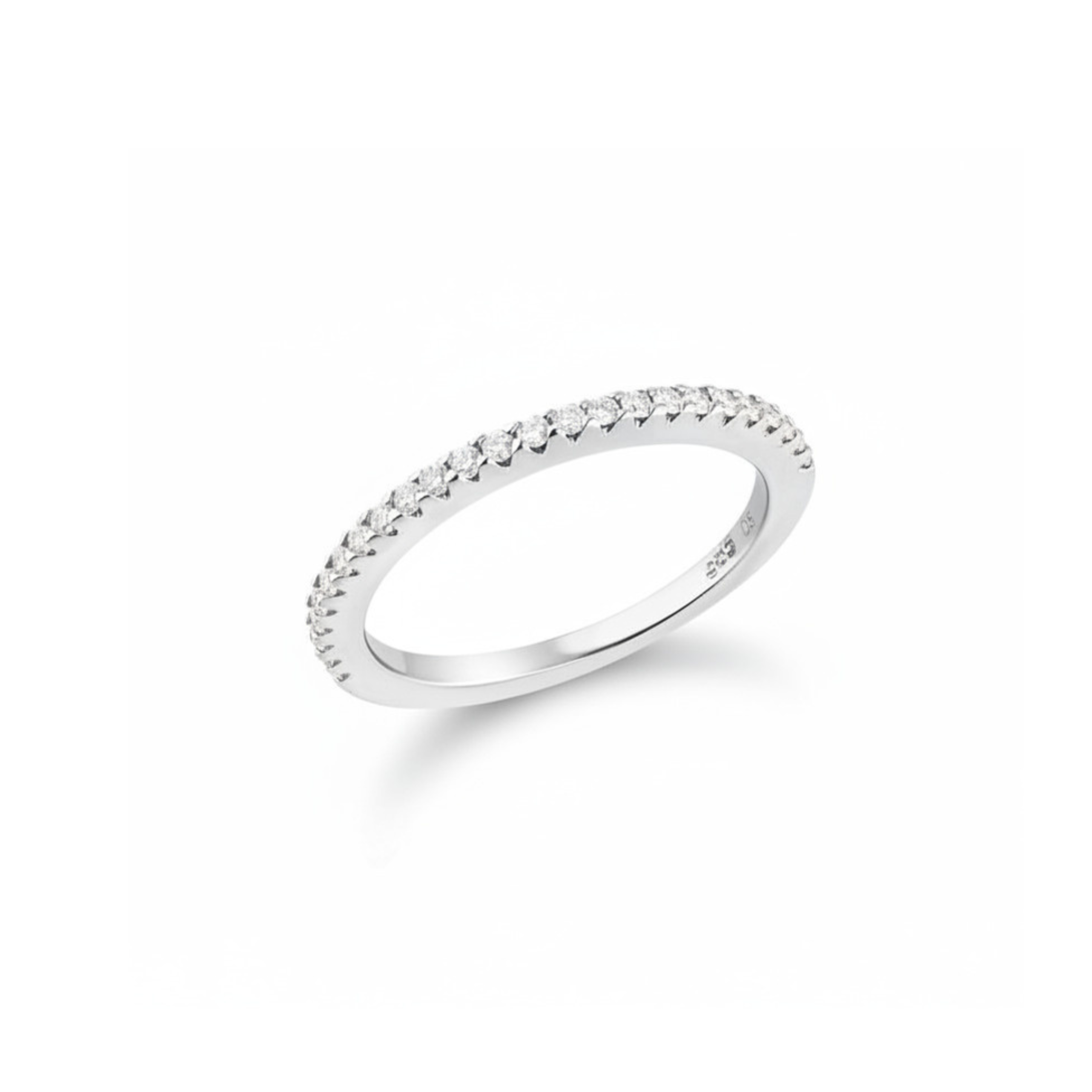 Gullhagen Rekkering, hvitt gull med diamanter 0,25ct TW.SI