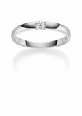 Gullhagen Ring, hvitt gull med diamant 0,05ct 