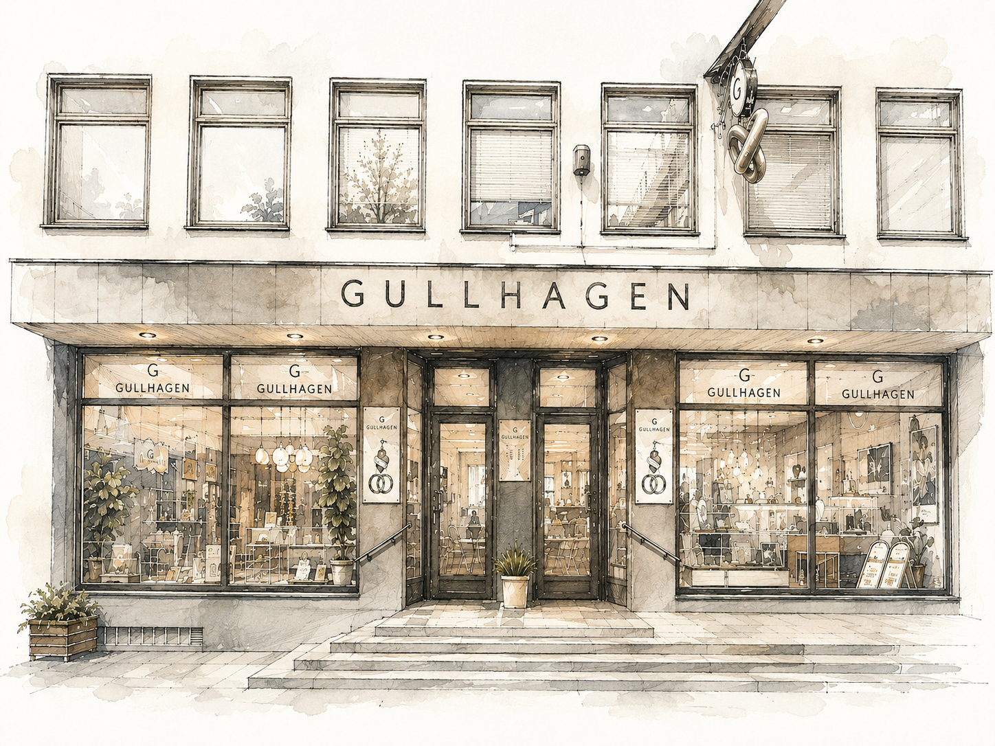 Gullsmed Gullhagen fasade 