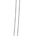 Heiring Anker kjede 0.4mm, svart rhodinert
