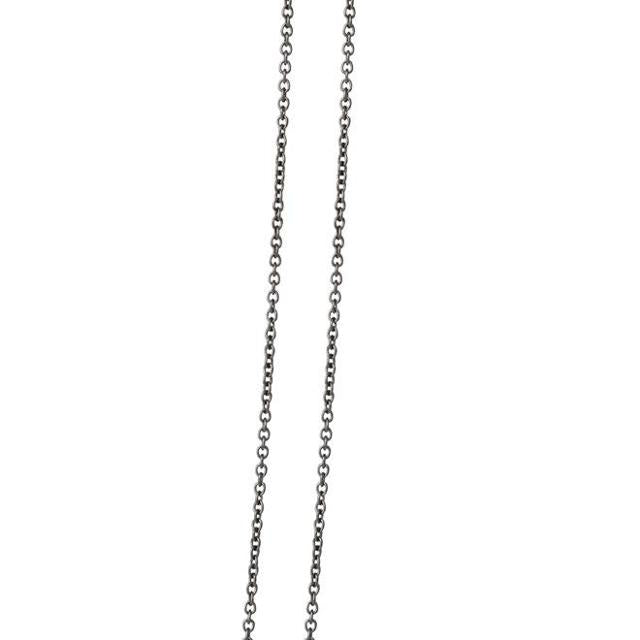 Heiring Anker kjede 0.4mm, svart rhodinert
