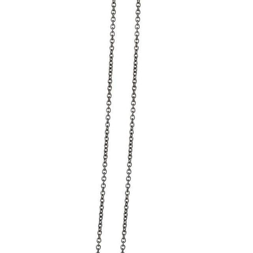 Heiring Anker kjede 0.4mm, svart rhodinert