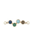 Heiring Horizon top blue mix for multi bangle, sølv forgylt