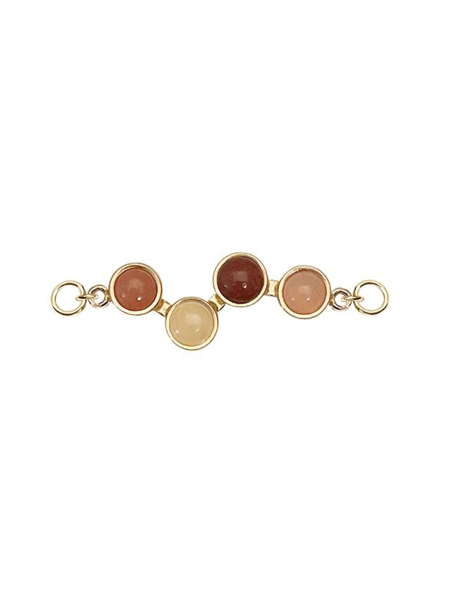 Heiring Horizon top mix for multi bangle, sølv forgylt