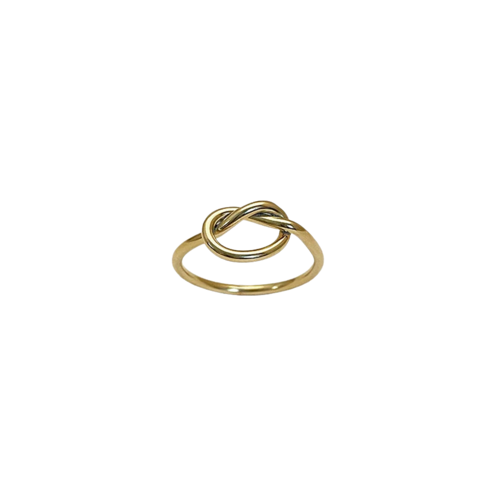 Heiring Knot ring, forgylt sølv