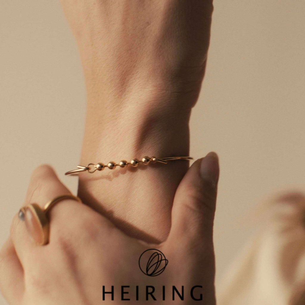 Heiring Topp for multi armring - sølvkuler, forgylt sølv