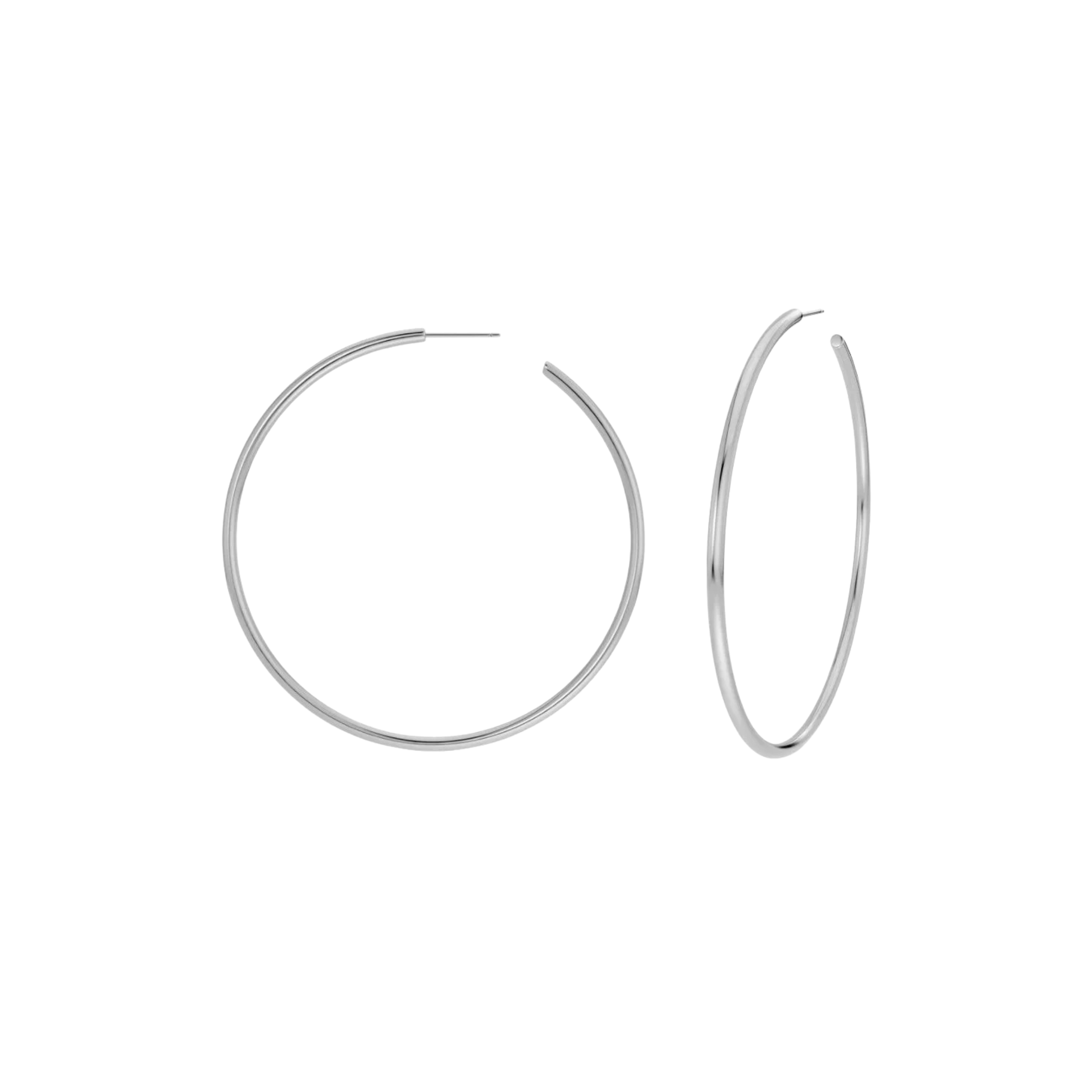 Hoops Large øredobber, stål