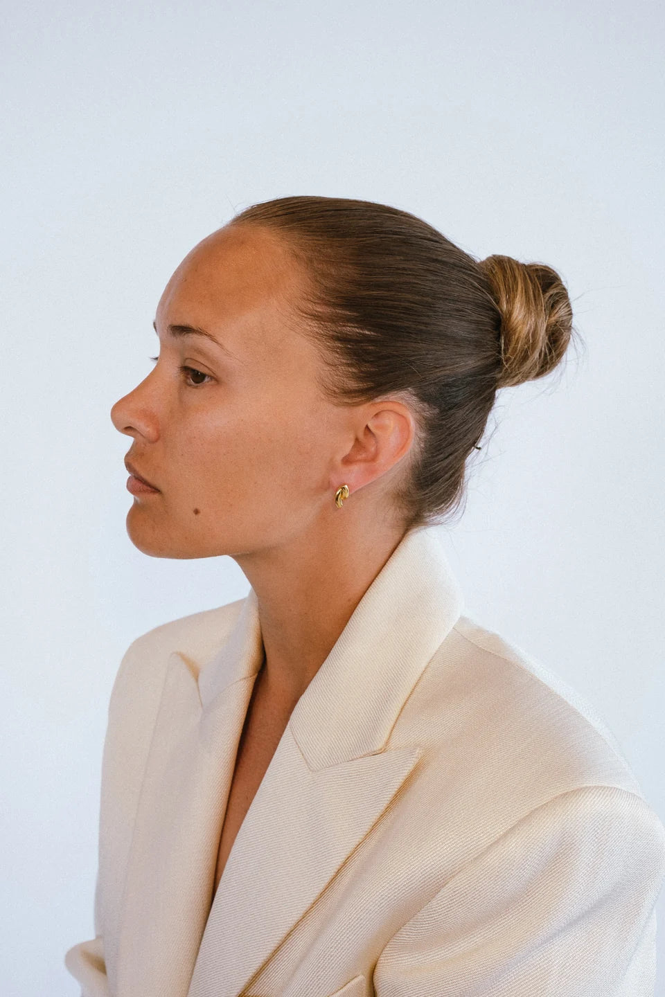 JOSEPHINE Rose Studs øredobber, forgylt sølv