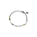 Jacquline Spring armbånd med naturstener, oksidert sølv