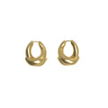 Josephine Rose Hoop Small øreringer, sølv forgylt