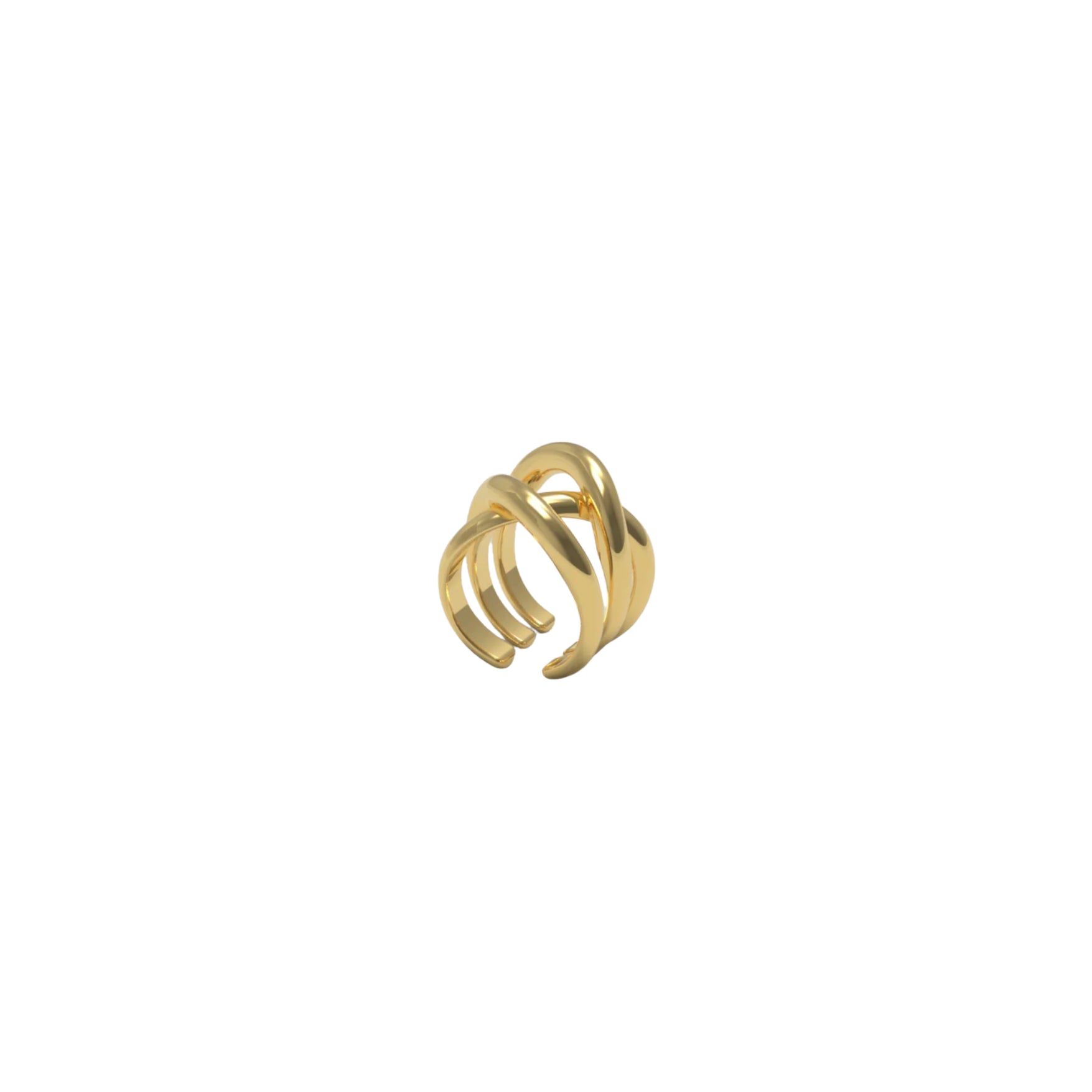 Josephine Thorn Ear Cuff Triple øredobb, forgylt