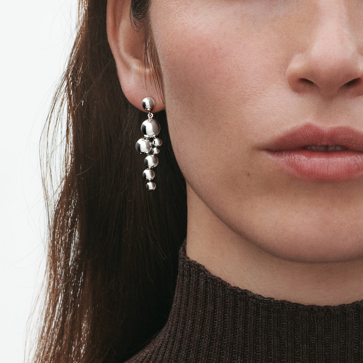 Georg Jensen Moonlight øreringer i sølv
