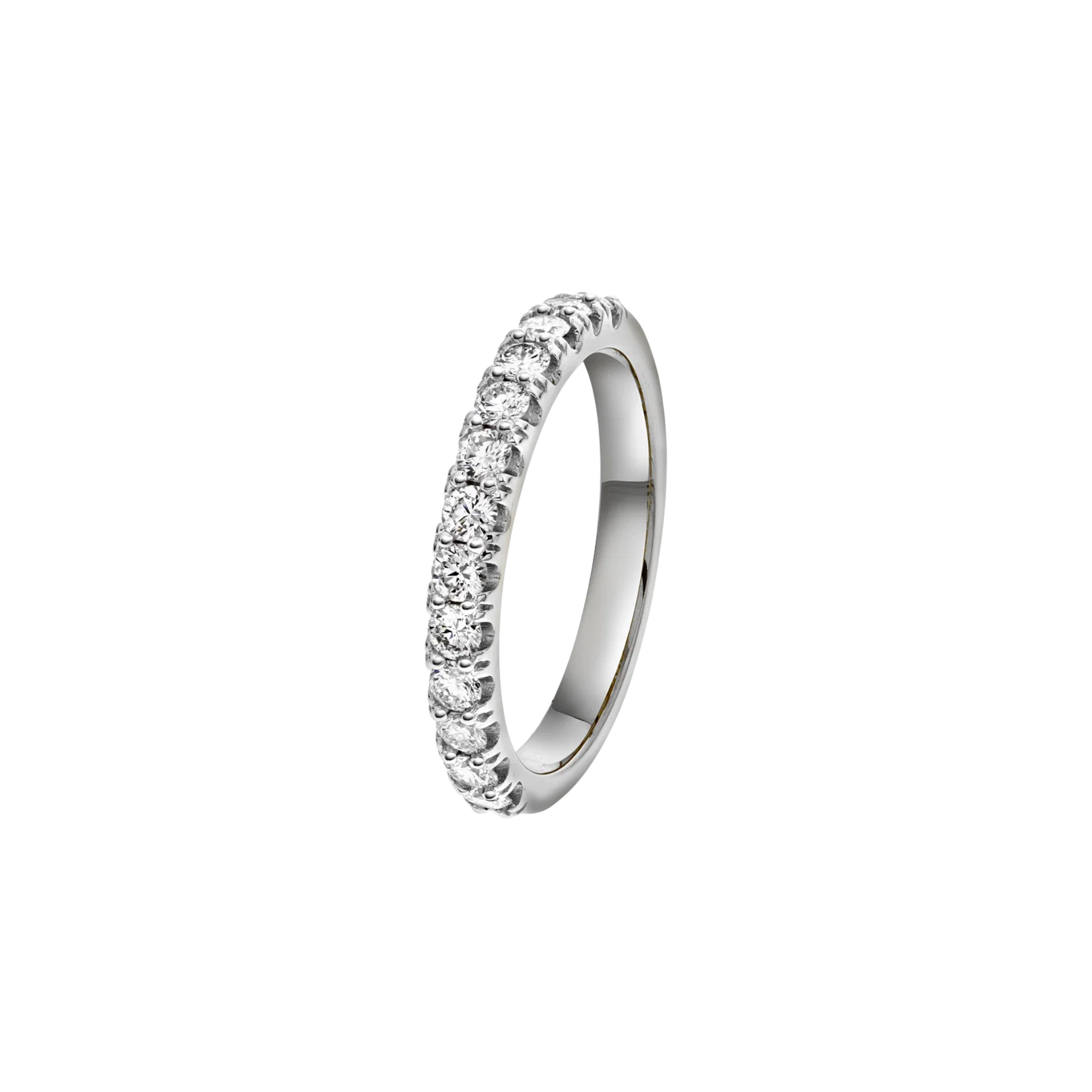 NCChristophersen Ring med diamanter 0,50 ct WSI, hvitt gull