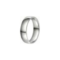 NC Christophersen Giftering lett buet 5 mm, hvitt gull