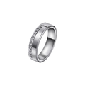NC Christophersen Giftering med diamanter 6 mm, hvitt gull